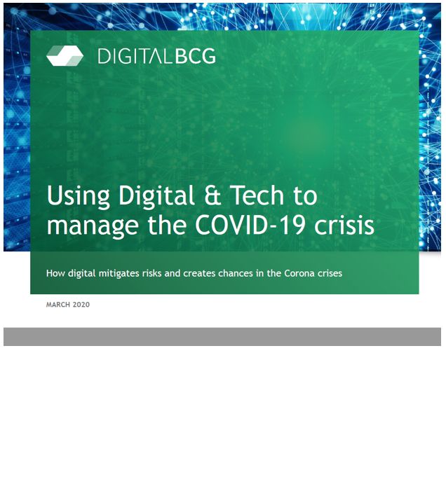 Using Digital & Tech to manage the COVID-19 crisis