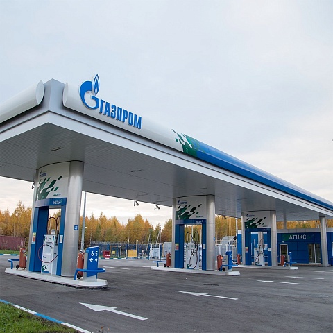 CNG filling station construction in Noyabrsk
