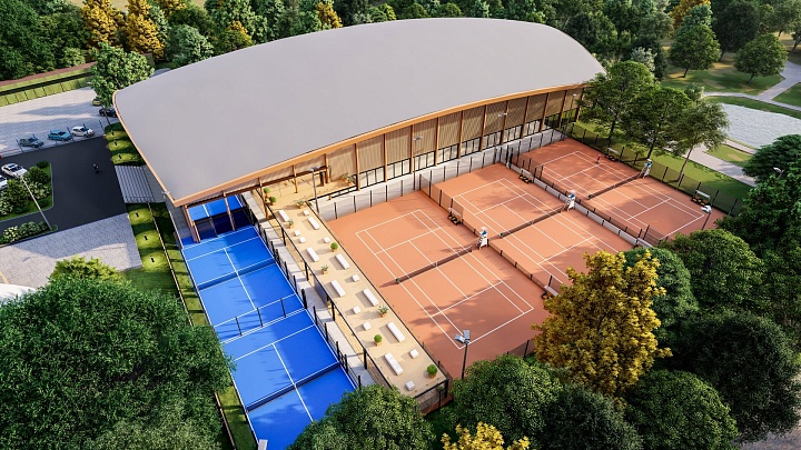 在俄罗斯岛建设网球学院