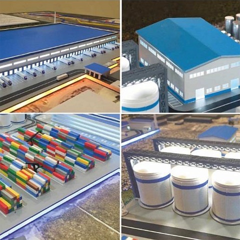 Production and logistics complex for the reception, storage and processing of agricultural products