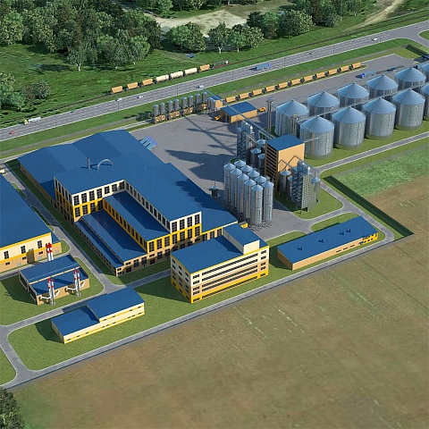 Construction of a plant for deep processing of wheat