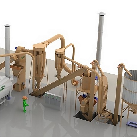 Complex for the production of organic fertilizers from chicken manure
