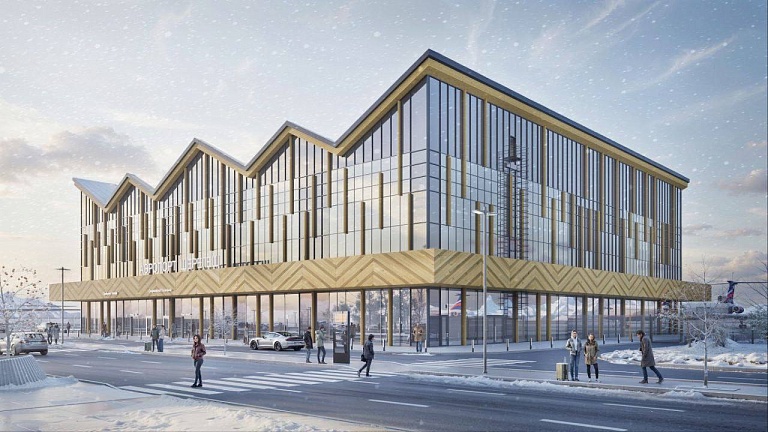 Construction of the international airport complex of the Sheregesh ski resort