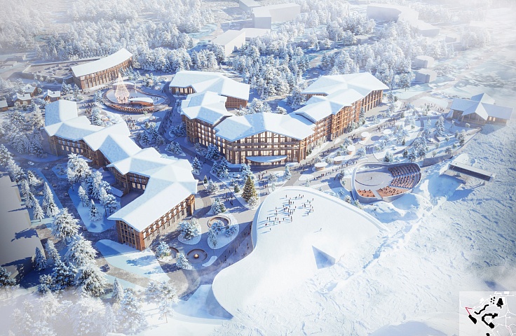 Construction of the year-round ski complex "Rai-Iz"